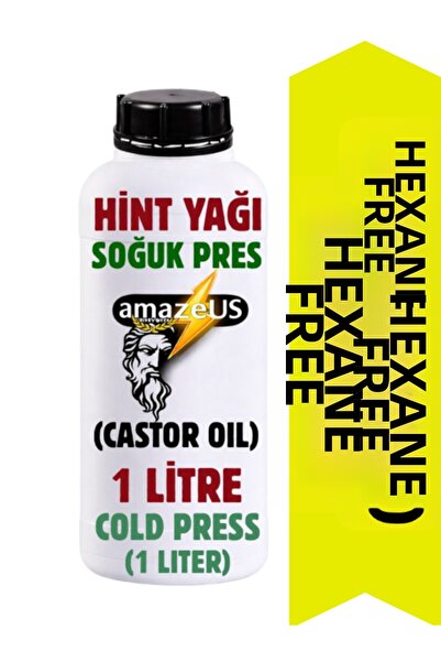 Amazeus 100% Pure Unadulterated Castor Oil 1 Liter – Castor Oil – Hexane Free...
