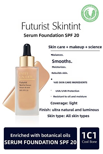 Estee Lauder Futurist Skintint Serum Foundation 30ml - Spf20 Color: 1C1 Cool ...