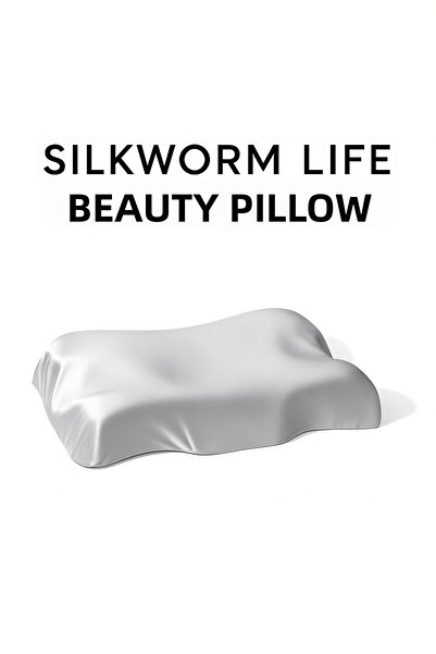 SİLKWORM LİFE Visco Beauty Pillow – Anti-Wrinkle for Face, Neck and Spine Support