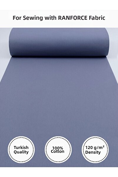 FabricMarket Ranforce Fabric for Sewing Quilts – 100% Cotton, 240 cm × 100 Cm, Plain Dyed Marble Effect