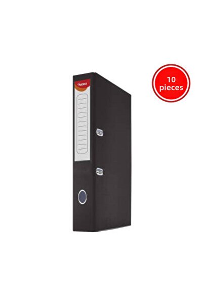 Noki Dosar de birou, 10 bucăți, cu brichetă îngustă, dimensiune A4, negru