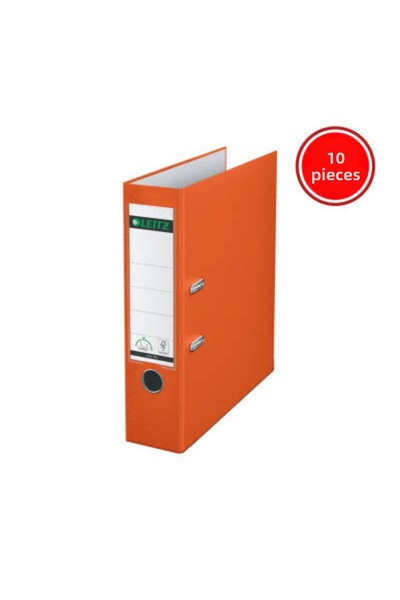 Leitz 180° офис папка, 10 броя, пластмасова, широка, размер А4, оранжева