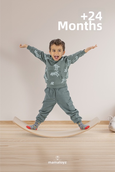 MAMATOYZ لوحة التوازن الخشبية من Yay - لوحة التوازن الخشبية C Yay