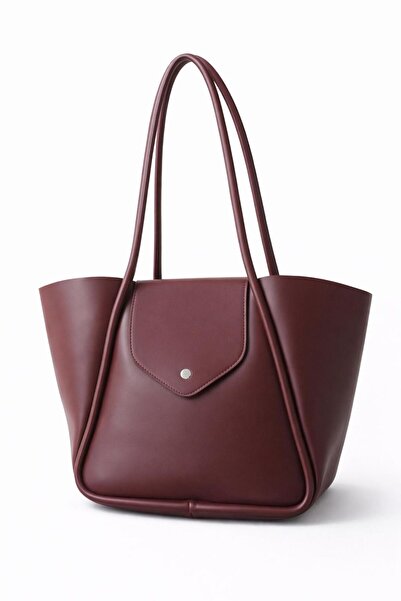 Tandi Bags Dolviz Burgundy Shoulder Bag with Makeup Bag