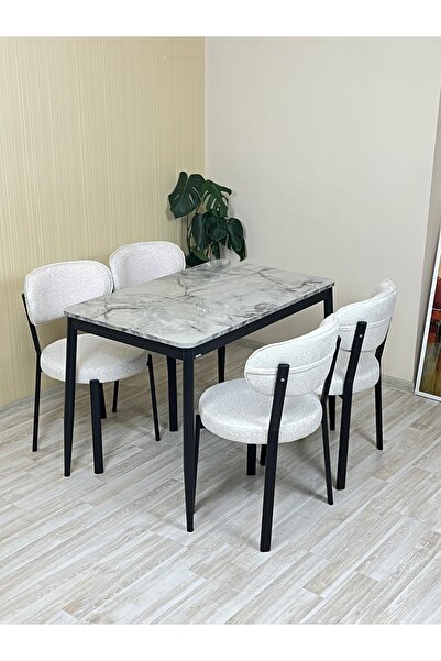 DİLETTO 70x110 YEMEK MASA TAKIMI MUTFAK MASASI 4 KİŞİLİK MASA SANDALYE TAKIMI...