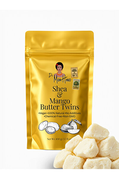 Dr. Mom Hand زبدة الشيا النقية وزبدة المانجو توينز مويستشر بومب 100 جرام