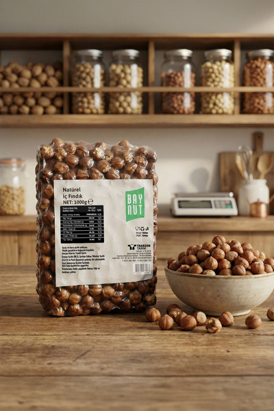 Baynut Natürel İç Fındık 1000g Vakum Paket