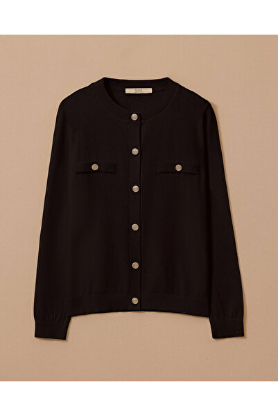 SEÇİL Düğmeli Triko Hırka