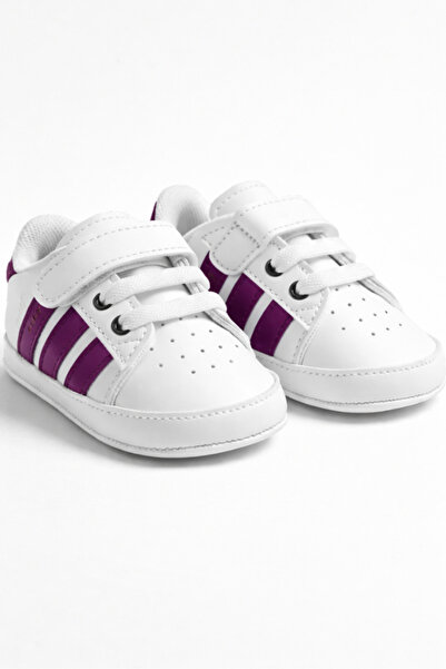 pufien Bebek İlk Adım Ayakkabısı, Esnek ve Rahat Tabanlı, Cırt Cırtlı Kaydırm...