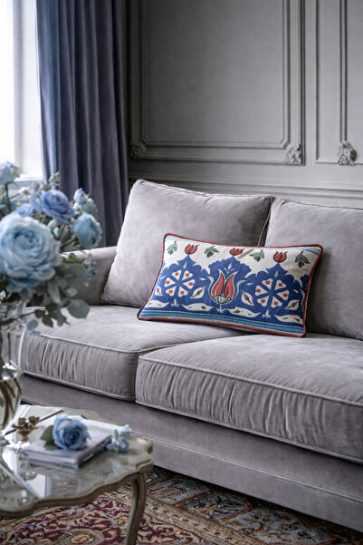 Alacastore Чохол для подушки з традиційним візерунком Cini Motif