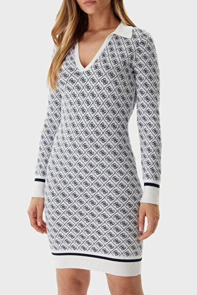 Guess Γυναικείο πολύχρωμο μάλλινο πλεκτό φόρεμα Aubrey W5BK25Z3JD2-F0YU