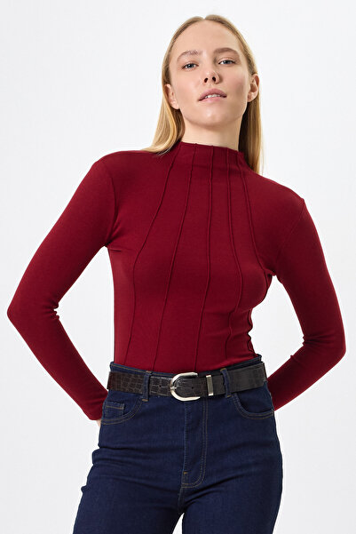 Rays 8225A Uzun Kol Çimalı Badi Bordo