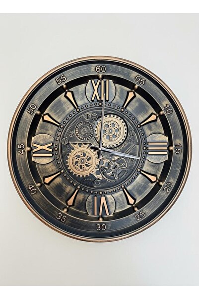 VaLumé Metal, Çarklı Duvar Saati (60cm)