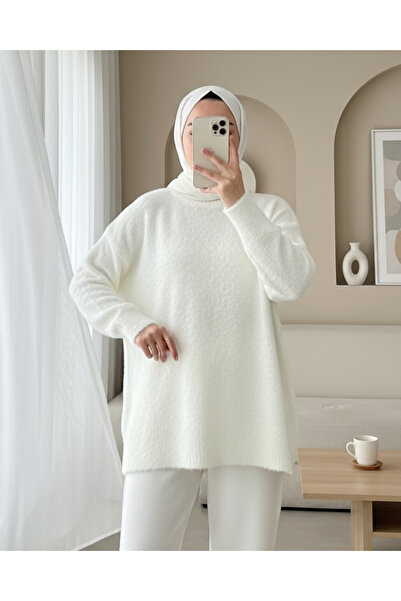 HİJABAYA Πουλόβερ με στρογγυλή λαιμόκοψη, χαλαρό, μαλακό πλεκτό πουλόβερ