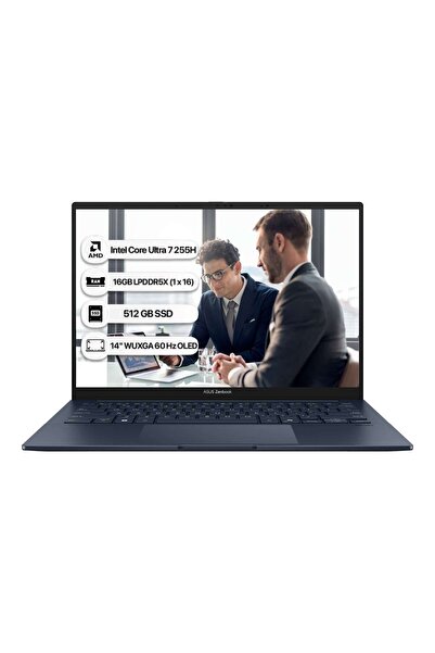 ASUS Zenbook 14 UX3405CA-QL286W Intel Core Ultra 7 255H 16GB 512GB SSD W11H 14" 60Hz WUXGA OLED Taşı