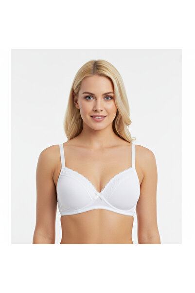 BONBON Women's Soft Bra Ornamental Lace Wire Free Non-Padded Bra Bb2118