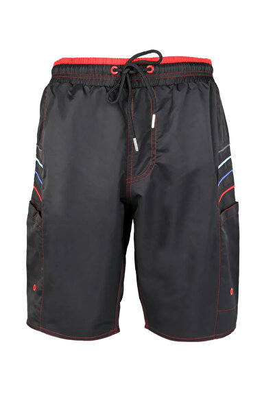 LUGMO Ανδρικό μαγιό με 2 τσέπες με φερμουάρ, βαμβακερή επένδυση που απορροφά ...