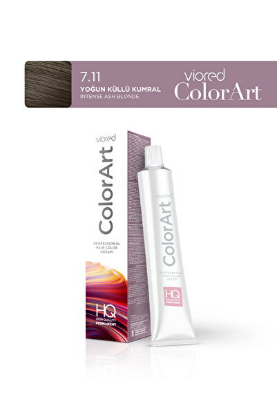 viored Colorart Tüp Saç Boyası 60 ml 7.11 Yoğun Küllü Kumral