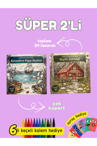 Pembe Yayınevi Mandala Boyama Kitabı - Yetişkinler İçin Mandala Boyama Kitabı - Gizemli Renkler Kitap Seti