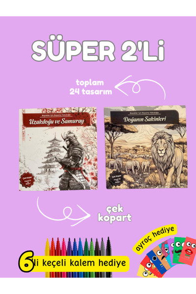 Pembe Yayınevi Mandala Boyama Kitabı - Yetişkinler İçin Mandala Boyama Kitabı - Harika Kitap Seti