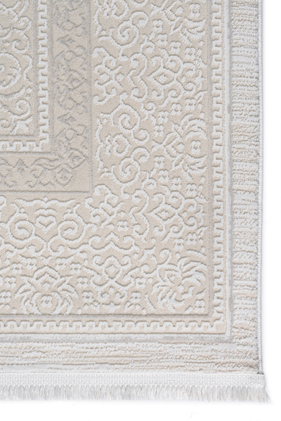 Badelya Home Krem 7105 Modern Desen Doğal Taban Saçaklı Salon Koridor Mutfak ...