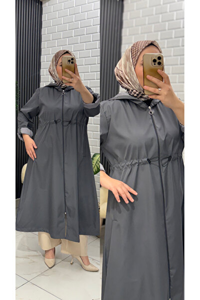 İLGEN TEKSTİL Full Length Trench Coat