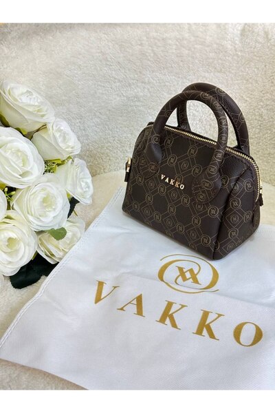 MyleeButik Kadın Monogram Omuz Ve El Çantası zincirli