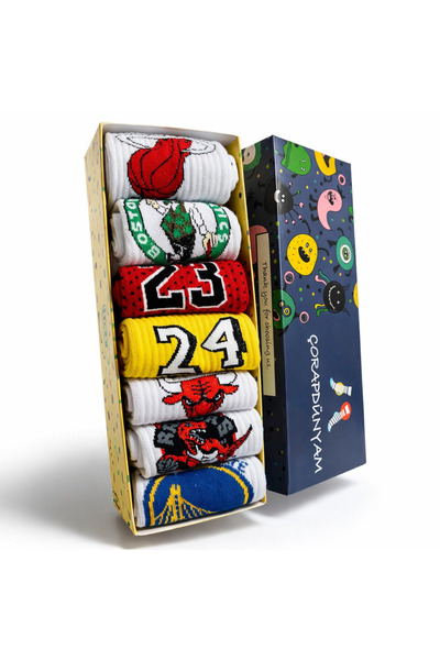 çorapdunyam 7-комплект веселих шкарпеток для баскетболу та тенісу - з персона...