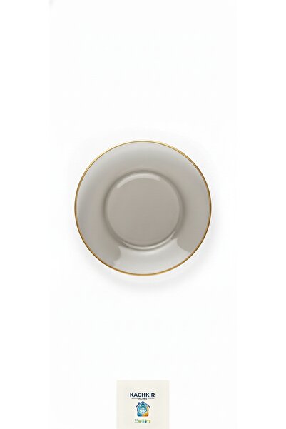 KACHKIRHOME Cam Pasta Tabağı Parti Doğum Günü Konsept 6 Adet Yaldızlı 19 cm F...