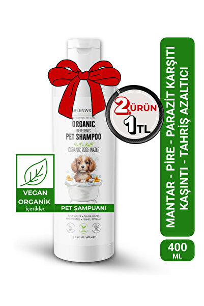 Greenwich Zero Point of Beauty Şampuan 400 ml | Organik Içerik | Tahriş Koku Giderici Nemlendirici | Pati Vücut | Kedi Köpek