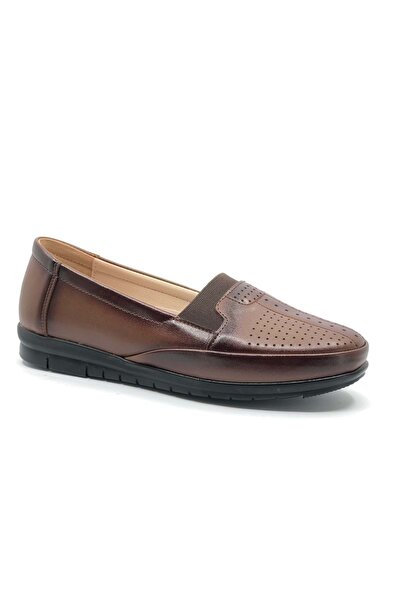 Berfilla Dr. Recommended 100% Leather Mother Women's Flats Shoes TAN