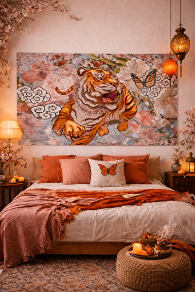 ALAMODECOR Тигрова стенна декорация (70x100, 100x140, 140x200)