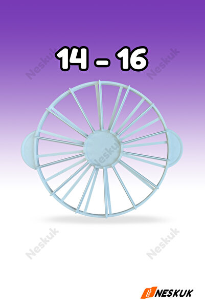 Neskuk Pasta Dilimleme Aparatı Dilim Şablonu Plastik ( 14 - 16 Dilim ) - Cake...