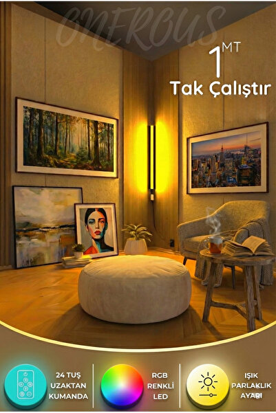 Onerous Uzaktan Kumandalı RGB LED Lamba – Yatak Odası, TV Ünitesi ve Oturma A...
