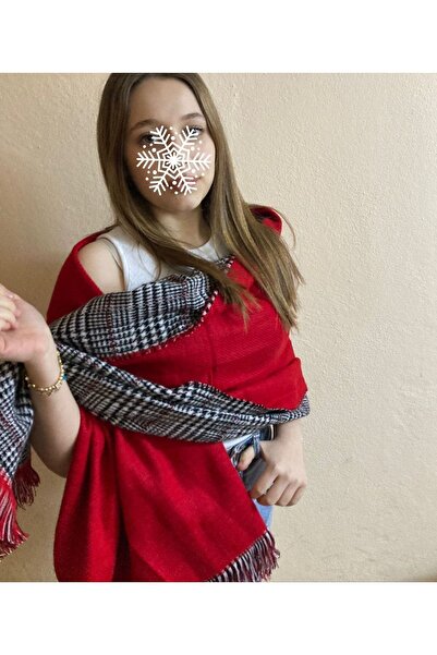 sema aksesuar Winter Double Sided Tassel Scarf - Gift Teacher's Day - Shawl