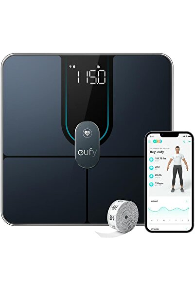 eufy Έξυπνη Ζυγαριά, Anker P2 Pro T9149111, 16 Μετρήσεις, Wi-Fi/Bluetooth, IP...