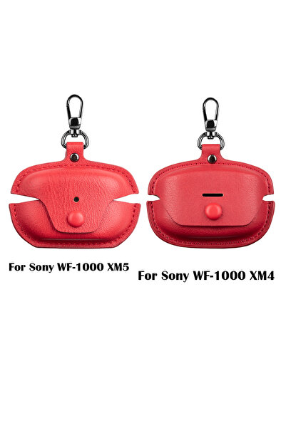 Choice جراب جلدي لسماعات سوني WF-1000 XM4 02، مناسب لسماعات بلوتوث WF1000XM5 XM4، مناسب للأعمال، XM5 4