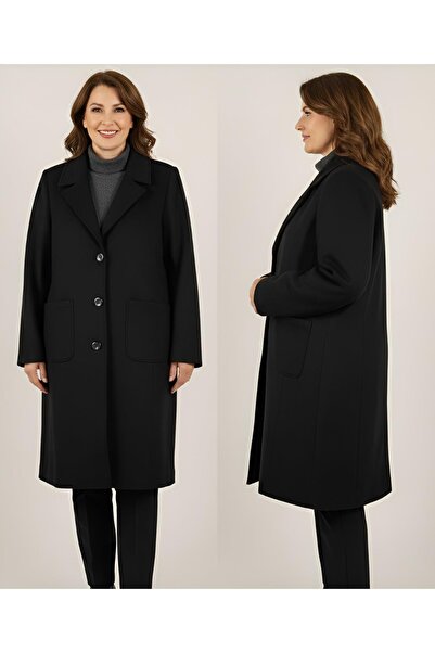 MODA BÜYÜK ANNE BEDEN KAŞE KALIN KABAN
