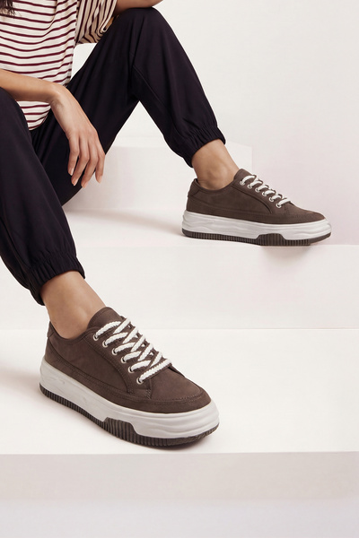 Marjin Dámske tenisky s vysokou podrážkou Šnurovacie športové topánky Kotnel ...