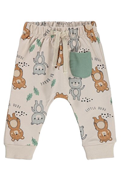 Civil Baby بنطلون رياضي للأطفال الذكور من عمر 6 إلى 18 شهرًا - لون عاجي من 18...