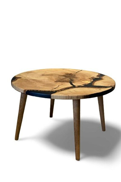 GökçesanSehpa Ahşap & Epoksi Orta Sehpa