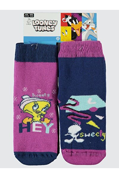 TWEETY Towel 0-24 Months Baby Girl Socks Set - Standard 12 Months