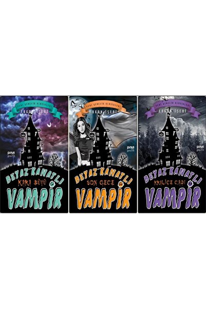 Pinus Kitap ( 3 Kitap Takım ) Yeni Set 3 Beyaz Kanatlı Vampir
