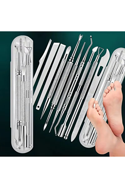 Choice مجموعة أدوات العناية بالأظافر والقدمين الاحترافية (10 قطع) - مصنوعة من...