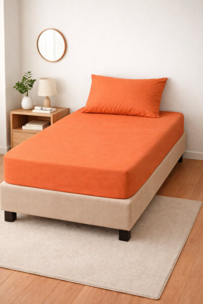 Doğa 100% Cotton Poplin Fabric Fitted Sheet 100X200 Pillowcase 50X70