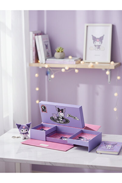 GiFi حامل أقلام كورومي قابل للقفل باللون الأرجواني