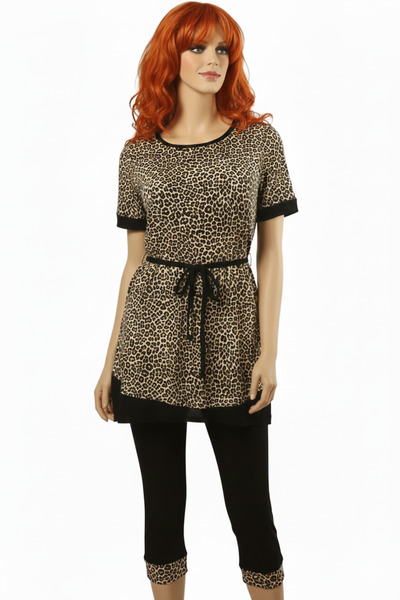 kapsulavm Set colanți cu imprimeu leopard pentru femei HMD 60009