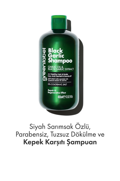 Greenlabel Greenlabel Siyah Sarımsak Özlü Parabensiz Tuzsuz Dökülme Ve Kepek ...