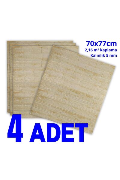 HORECA MARKET 3D Kendinden Yapışkanlı Duvar Kağıdı Strafor Köpük Kül ağacı 70...