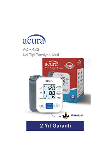 Acura Ac-433 Dijital Tansiyon Aleti Otomatik Koldan Ölçer
